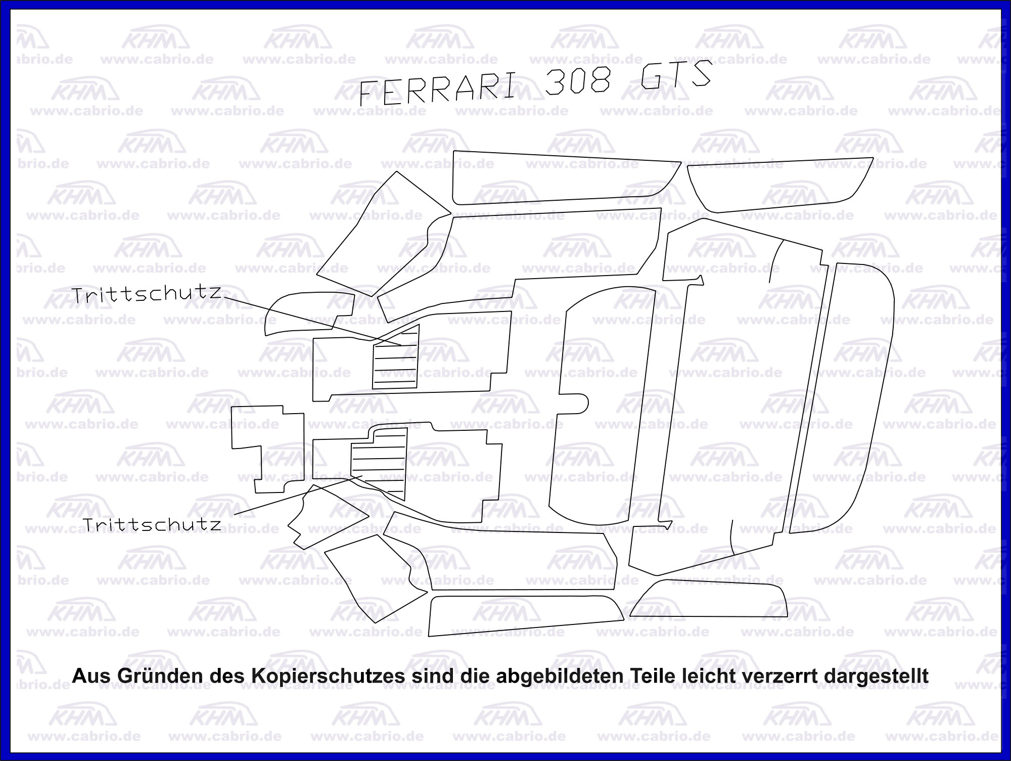 Teppichsatz Ferrari 308 GTS