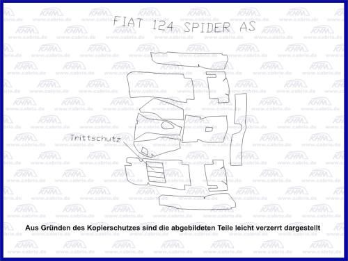 Teppichsatz 124 Spider AS + DS, Volumex, Pininfarina