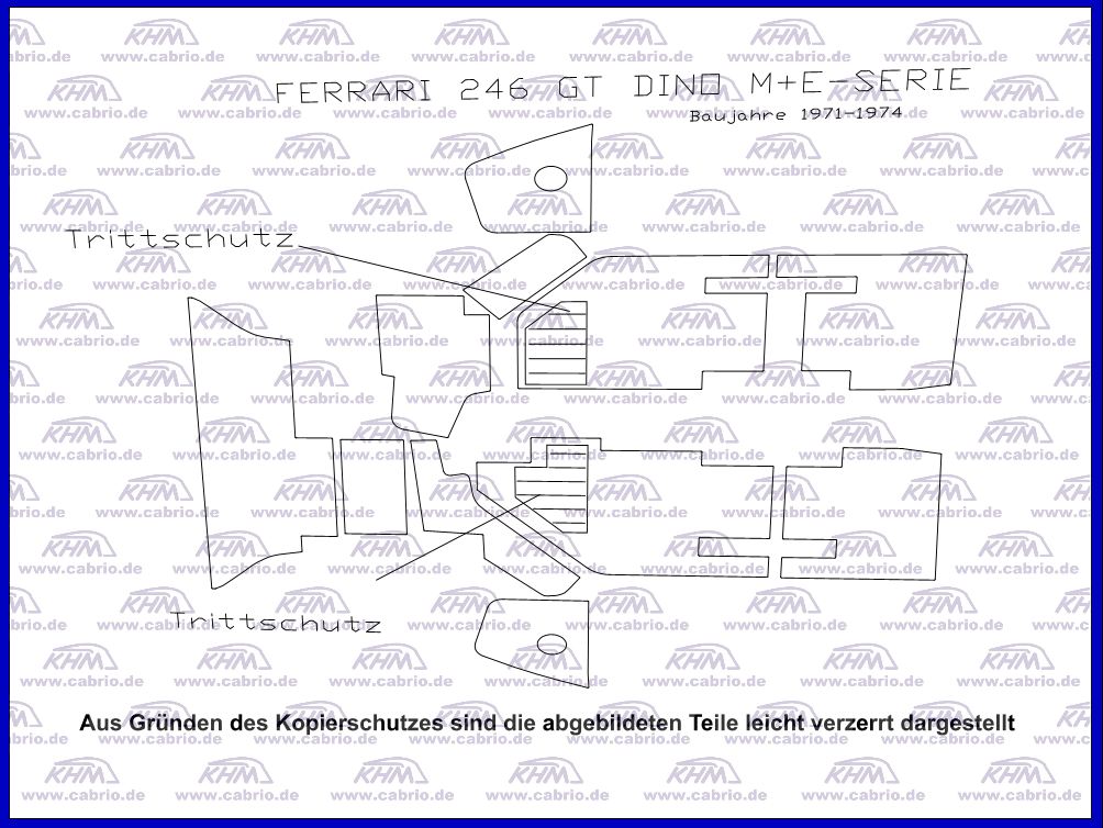 Teppichsatz Ferrari 206, 246