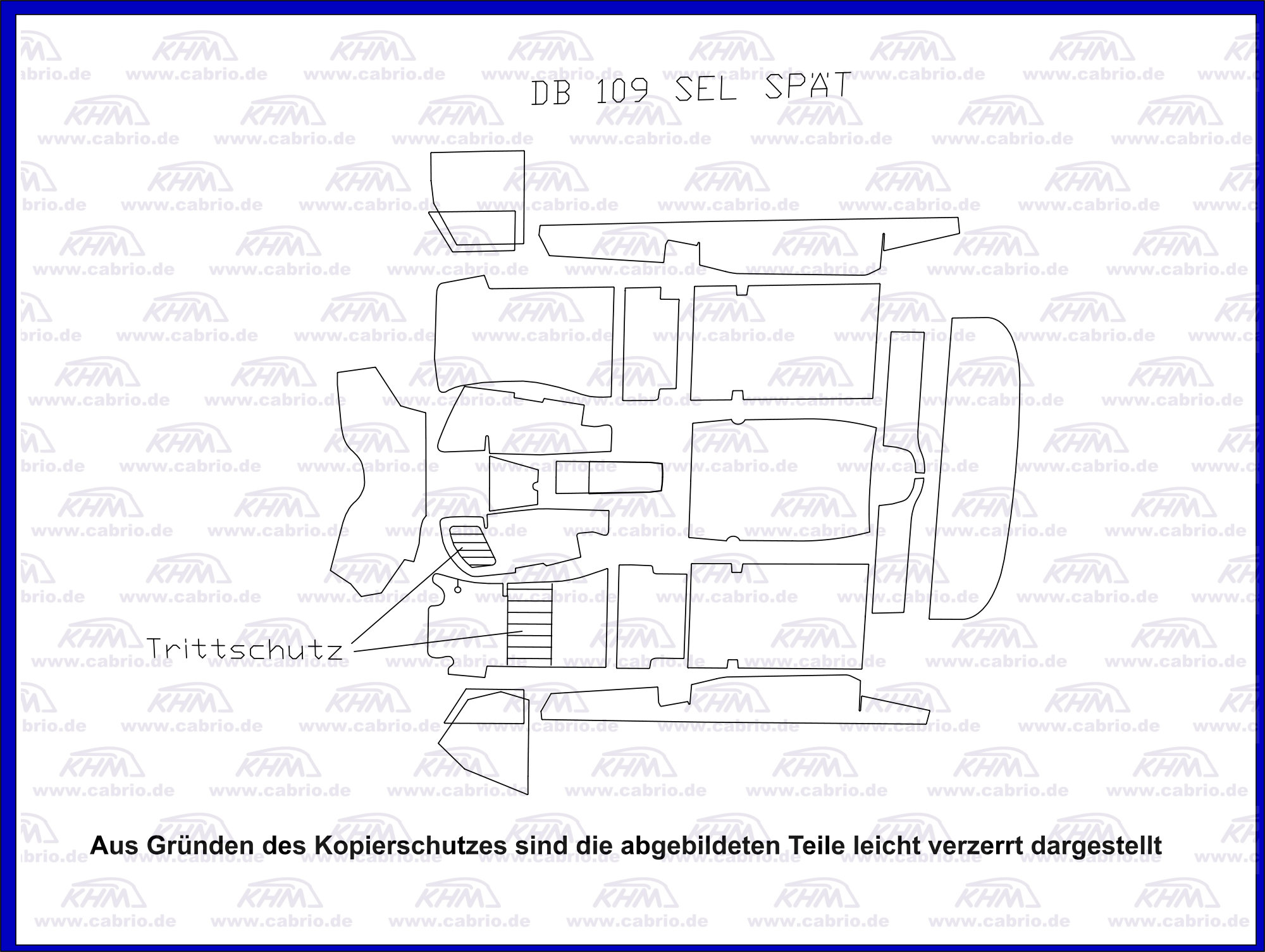 Teppichsatz Mercedes-Benz 250-300 W109