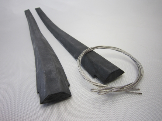 Side wires and rubbers set, Mercedes-Benz 230-280 SL W113 Pagode original